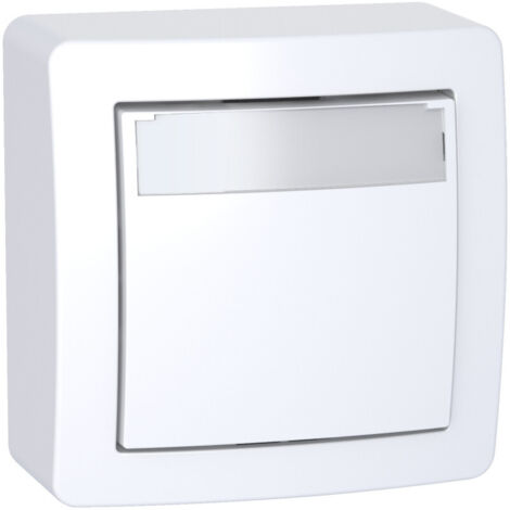 SCHNEIDER ALRÉA BOUTON POUSSOIR PORTE ÉTIQUETTE SAILLE COMPLET - ALB62062P