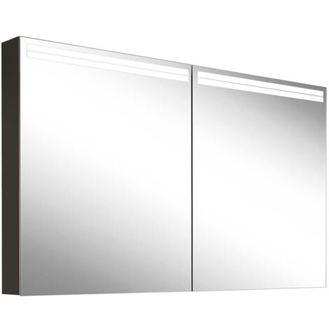 Schneider ARANGA TW Armoire de toilette avec éclairage, 2 portes,
