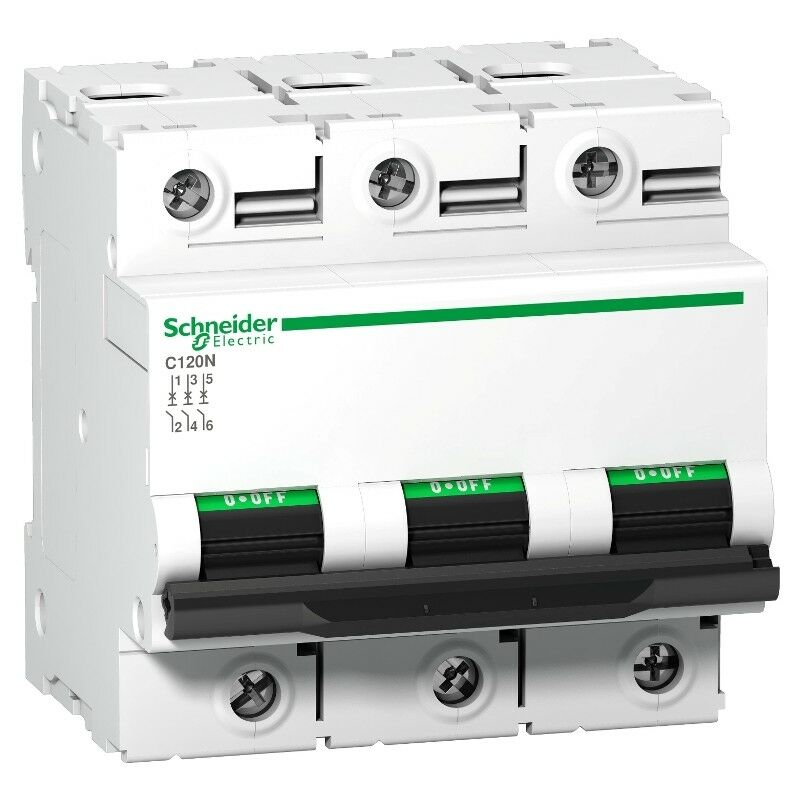 

Schneider Electric - Interruptor Automatico C120N 3P 125A Schneider Curva C A9N18369