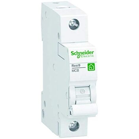 SCHNEIDER C16 SCHN DISJONCTEUR RESI9 1P C16A 6KA BLANC R9F24116