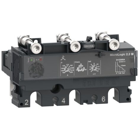 Schneider C2532M220 ComPacT NSX MicroLogic 2.2M 220A - Unidad de disparo 3P3D para NSX250