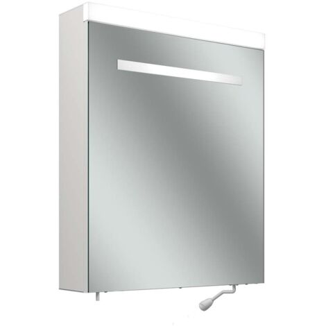Schneider CARE LED-Spiegelschrank, 595x727mm, Türanschlag re.,