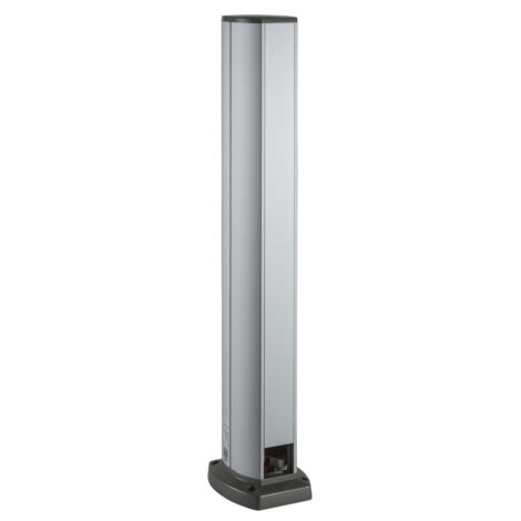 Schneider – Colonnette aluminium OptiLine 45 – Passage pratique 45 mm – Hauteur 700 mm – Largeur 116 mm – IP30 pour espaces techniques - ISM20207