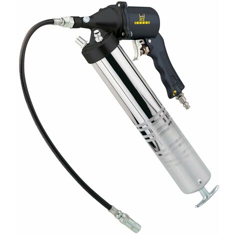 Schneider DGKD040025 - Pressa per grasso ad aria compressa, 0,6 l per hub, pressione di esercizio 2-10 bar, con tubo di collegamento da 200 mm