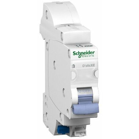 Schneider – Disjoncteur modulaire 1P+N 20A courbe C – Pour réseau AC 230V – Pouvoir de coupure 3000A – Compatible répartiteur distri'click - Resi9