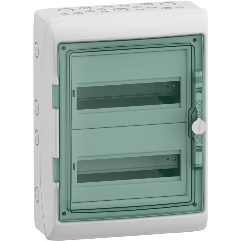 Schneider Electric - schneider elec pbt cof 26 10 porte transparente cofret opal 3 rangées
