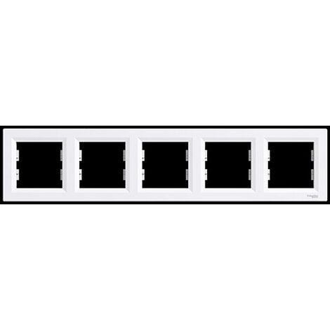 SCHNEIDER ELEC PPM PMA 10 10 CADRE 5 ÉLÉMENTS BLANC