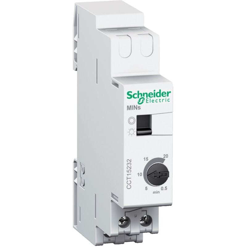 Schneider Electric - Minuterie avec marche forcée MINs, 0,5 à 20 mn contact f, Prodis - CCT15232