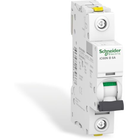 Schneider Electric A9F03106 Interruttore di Circuito 6A 230V, Bianco