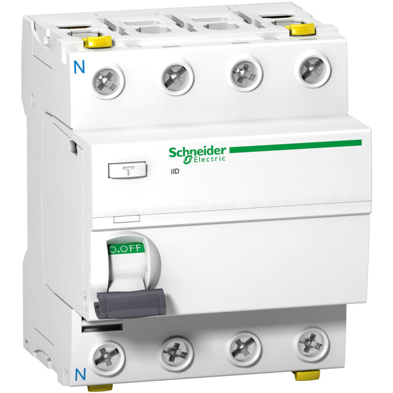 Schneider Electric - A9Z11425 disjoncteur différentiel 4P 25A 30MA type ac