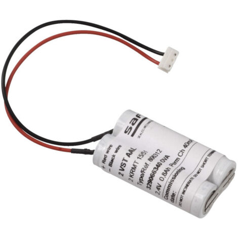 Schneider Electric – Batterie de rechange Ni-Cd 2,4V 0,8Ah – Compatible blocs autonomes ESI – Assemblée côte à côte – Longue durée de vie 10 ans