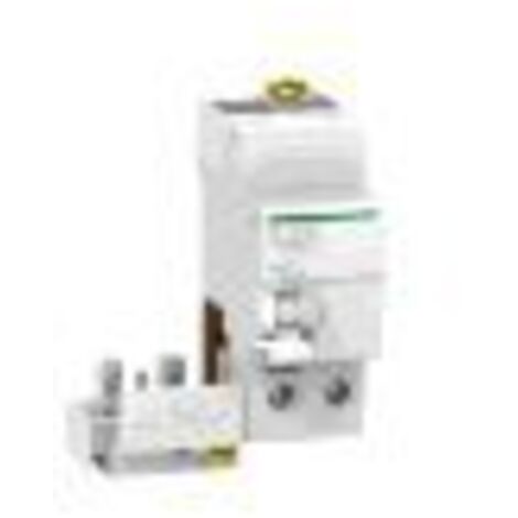 Schneider Electric – Bloc différentiel 2 pôles 40A 30mA – Protection circuits électriques – Encliquetable sur rail DIN – A9Q31240