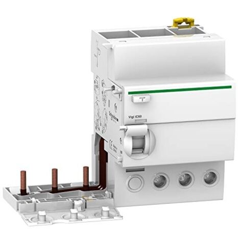 Schneider Electric – Bloc différentiel 4P 40A 300mA type AC pour installations électriques – Protection contre défauts d'isolement – A9V44440 - AC 230-240