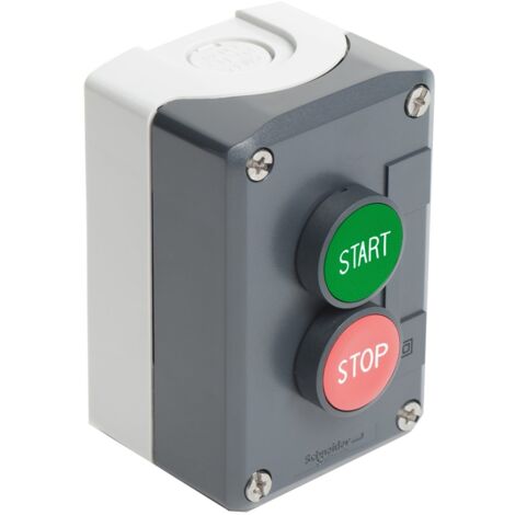 Schneider Electric – Boîte Harmony 2 boutons poussoirs Ø22 – Couleur vert et rouge – Mode de pose électricité – XALD215