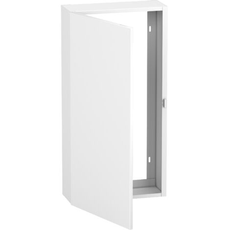 Schneider Electric – Coffret d'habillage 1x13 modules – Hauteur 670 mm – Largeur 340 mm – IK07 – Installation encastrée – Tôle finition blanche RAL 9003 - Resi9