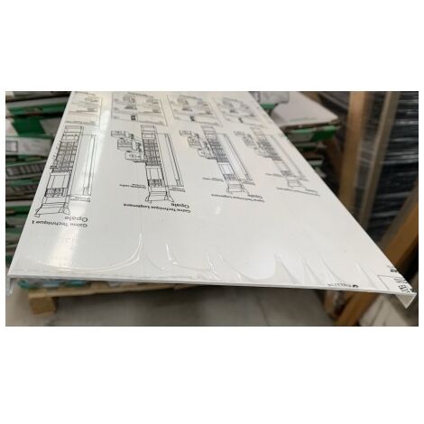Schneider Electric – Couvercle pour goulotte électrique GTL 13M – Largeur 244mm – Hauteur 2600mm – Blanc opale IK09 – Compatible avec goulotte 13525