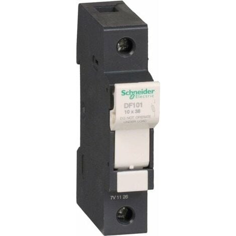SCHNEIDER ELECTRIC DF101 TESYS SECCIONADOR PORTE FUSIBLE 10 X 38 MM FUSIBLE 1P 32 A, JEU DE 12