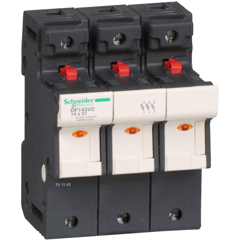 Schneider Electric - Df143vc Porte Fusible à Tiroir 50a - 3p - Pour Fusibles 14x51mm Tesys Df