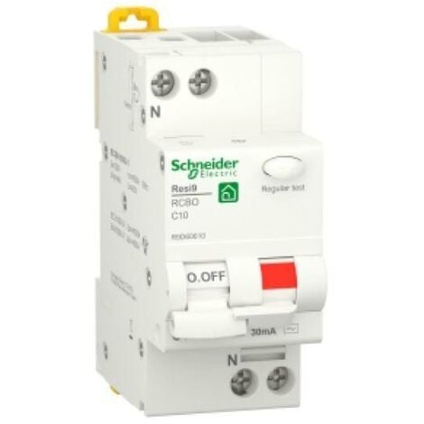 Schneider electric disjoncteur à courant résiduel 1p+n 30ma - r9d60610