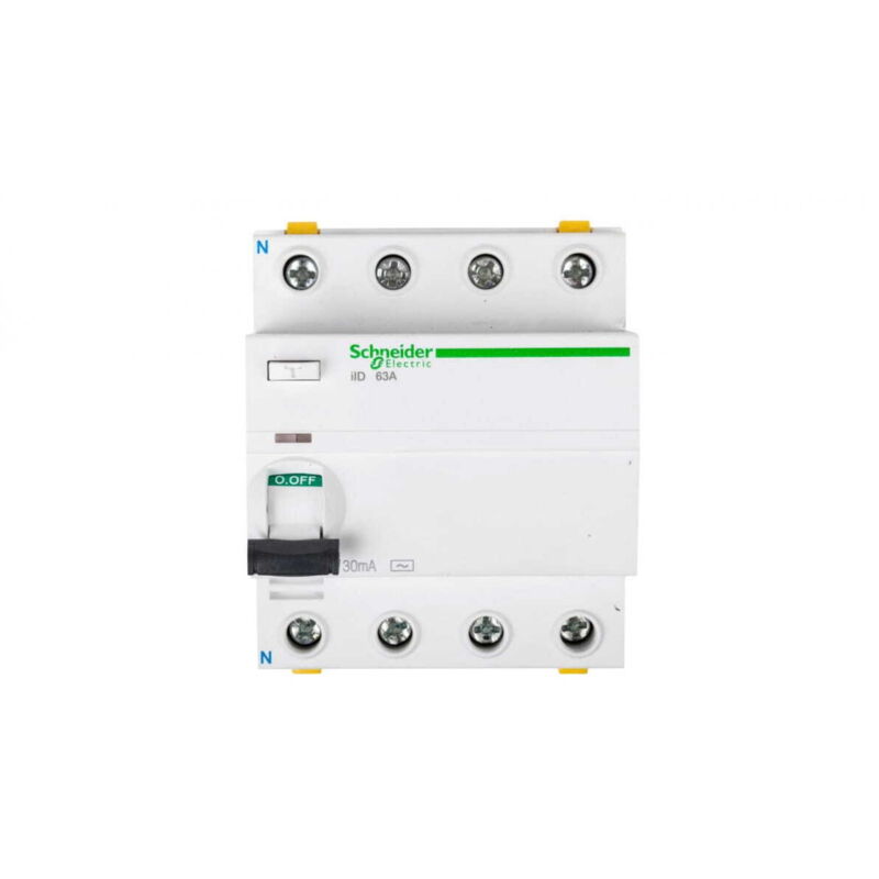 Electric disjoncteur différentiel 4P 63 a 30 ma type ac A9Z11463 - Schneider