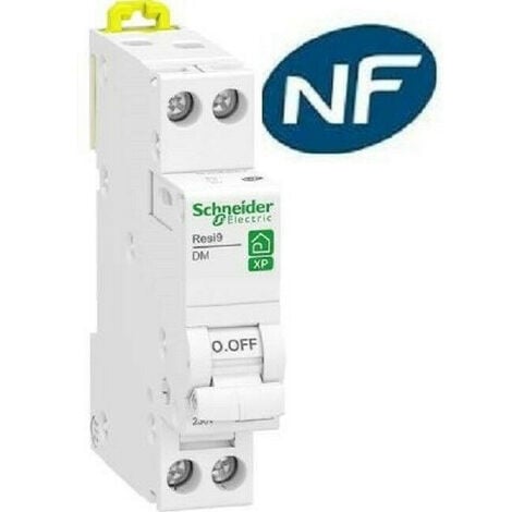 SCHNEIDER ELECTRIC Disjoncteur 1p + n 20A - courbe C - peignable resi9 xp Schneider R9PFC620-Rési9