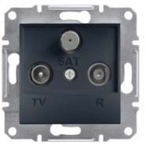 SCHNEIDER ELECTRIC EPH3500171 PRISE TV-R-SAT FINAL, ANTHRACITE