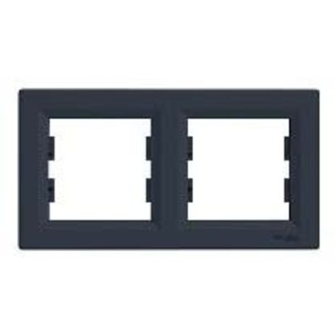 SCHNEIDER ELECTRIC EPH5800271 CADRE 2 ÉLÉMENTS, ANTHRACITE
