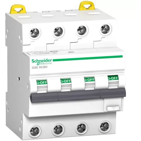 Schneider Electric FI/LS-Schalter iC60N, 4P, 16A, C-Char., 30mA, Typ A, 6kA A9D67416