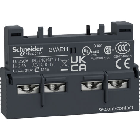 Schneider Electric GVAE11 GVAE11 Hilfsschalter    1 Schließer, 1 Öffner 1 St.