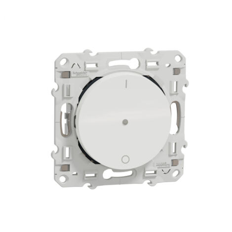 Schneider Electric – Inter va-et-vient lumineux 2 fils sans neutre aluminium – Bornes auto PlusLink – Pour espaces confinés – S530566