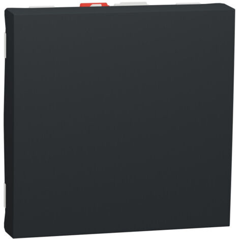 Schneider Electric – Interrupteur va-et-vient 10A – Connexion rapide – 2 modules – Anthracite – Pour installations électriques domestiques - NU320354