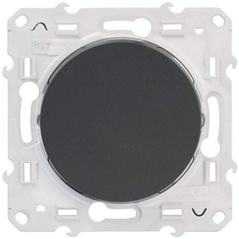 SCHNEIDER ELECTRIC Va et vient anthracite 10A à vis - Odace - Schneider