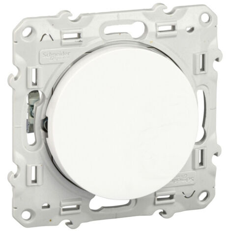 Schneider Electric – Interrupteur va-et-vient blanc 10A S525204 – Installation encastrée – Thermoplastique ABS anti-UV – Indice de protection IP21