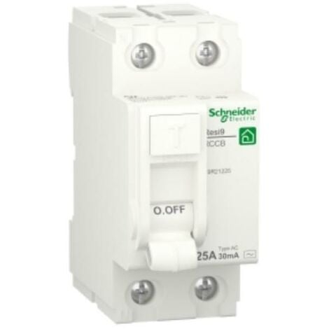 Schneider electric interruptor diferencial resi9 2p 25a 30ma tipo ac - r9r21225