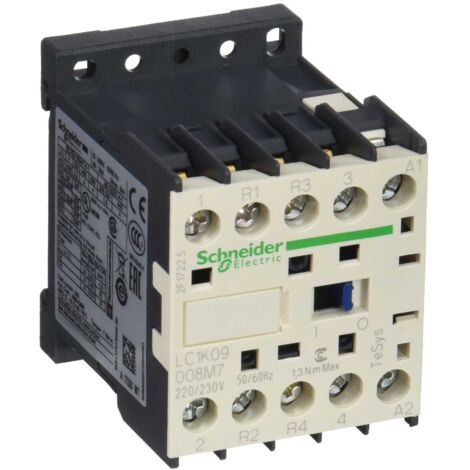 SCHNEIDER ELECTRIC LC1 K09008 M7 CONTACTEUR 220/230 V, CONTACTOR-2NO 2 NC 20 A AC1 BÂTONS LC1K09008M7