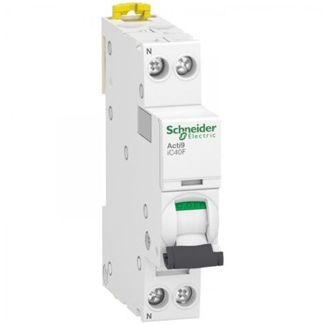 Schneider electric leistungsschalter acti9 ic40n 1p+n 10a 6000a curve c -a9p54610