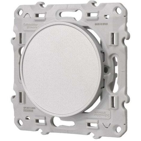 SCHNEIDER ELECTRIC Obturateur Odace, gris aluminium