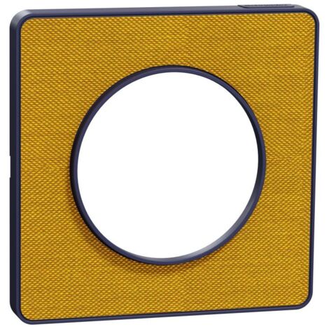 SCHNEIDER ELECTRIC - ODACE TOUCH - PLAQUE DE FINITION KVADRAT 1 POSTE - OCRE/COB - S550802KY