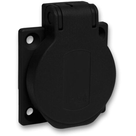 Schneider Electric PKS51N Presa da incasso IP54, IK08 Nero