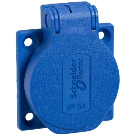 Schneider Electric PKS52B  Einbau-Steckdose   IP54, IK08 Blau