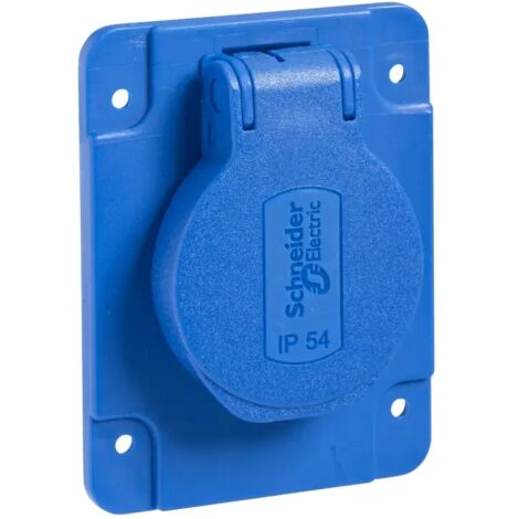 Schneider Electric PKS62B  Einbau-Steckdose   IP54, IK08 Blau