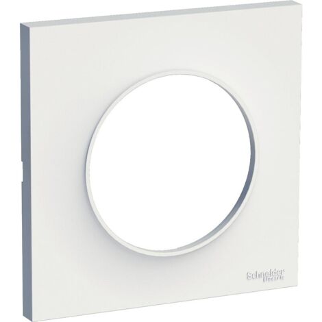 Schneider Electric – Plaque de finition 3 postes Odace Styl – blanc RAL 9003 – thermoplastique ABS anti-UV – pose encastrée – S520706
