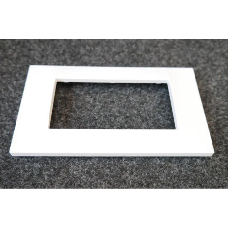 Schneider Electric – Plaque de finition blanc polaire 2 postes 4M entraxe 45mm horizontale – Pour appareillage mural ALTIRA – Intégration moderne et élégante