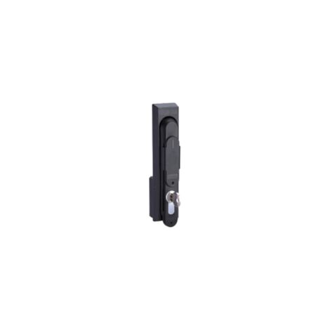 Schneider Electric – Poignée escamotable avec serrure à clé 1242E – Montage direct sur porte – Accès sécurisé – Pour coffret électrique - NSYTEL1242EPL