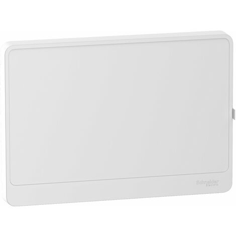 Schneider Electric – Porte de coffret électrique 18M 1 rangée – IP40 – Opaque – Dimensions 352,5 x 245,5 x 27 mm – Tenue au feu 750 °C – R9H18421
