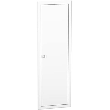 Schneider Electric – Porte de coffret électrique 1x13 modules – Métal blanc RAL 9003 – Hauteur 1040mm, Largeur 340mm, IP40, IK09 – Fixation rapide sur bac R9H13285 - SCHR9H13315