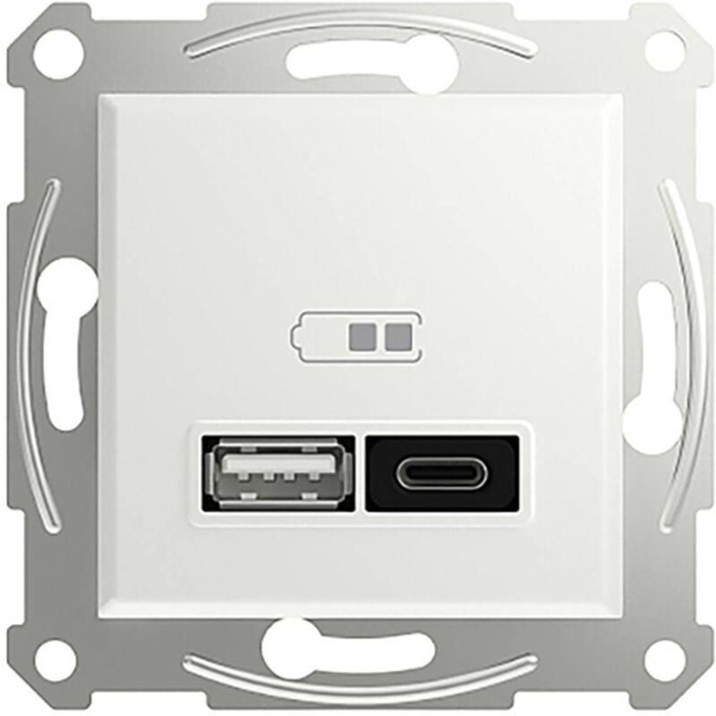 Schneider Electric - Prise usb Asfora blanc (brillant) EPH2770421D 1 pc(s)