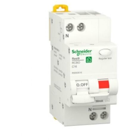 Schneider electric r9d60616-1p+n-16a disjoncteur à courant résiduel