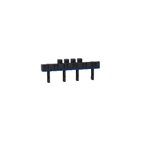 Schneider Electric – Répartiteur de rangée 4P 200A – Tension 690V CA – Compatible MULTICLIP – Montage sur rail DIN – LVS04014