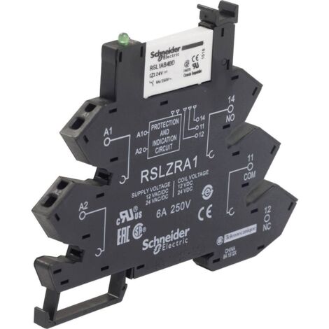 Schneider Electric RSL1PRBU Relè ad innesto 24 V/DC, 24 V/AC 6 A 1 scambio 1 pz.